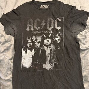 AC/DC Black 'Highway to Hell' Band Photo Graphic Tee